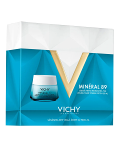 Set Crema intens hidratanta 72h pentru toate tipurile de ten Mineral 89, Vichy