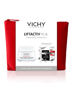 Trusa Liftactiv Crema antirid si fermitate, ten normal-mixt, 50 ml, Vichy
