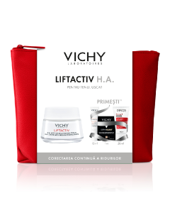 Trusa Liftactiv Crema antirid si fermitate, ten uscat, 50ml, Vichy 