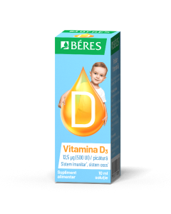 Picaturi Vitamina D3, 10 ml solutie, Beres
