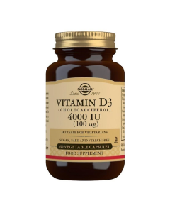 Solgar Vitamin D3 4000 UI, 60 capsule