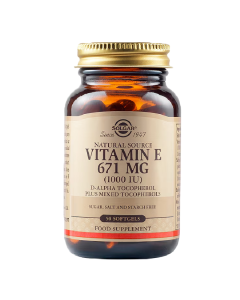 Vitamina E 671 mg 1000 UI, 50 capsule, Solgar
