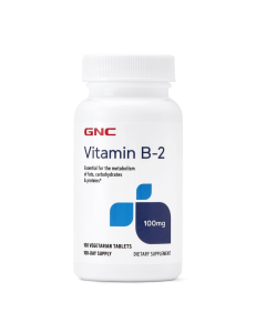 Vitamina B2 100mg, 100 tablete, GNC