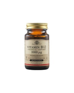 Vitamina B12, 1000 µg Sublingual, 100 tablete, Solgar