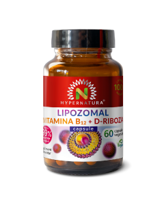 Lipozomal Vitamina B12 + D-Riboza, 60 capsule vegetale, Hypernatura