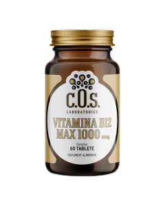 Vitamina B12 MAX 1000mcg, 60 tablete, COS Laboratories