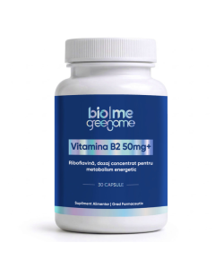 Vitamina B2, 50mg+, 30 capsule, Biome