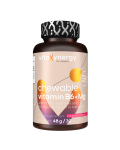 Vitamina B6 si Magneziu, 30 tablete masticabile, Vitaxynergy