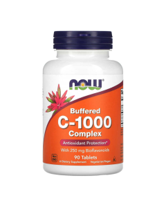 Vitamina C-1000 mg cu bioflavonoide 250 mg, 90 tablete, Now Foods