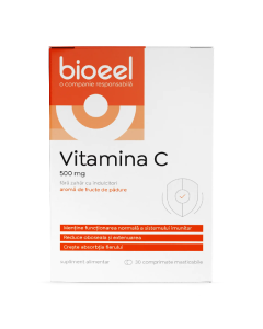 Vitamina C 500 mg, 30 comprimate masticabile, Bioeel