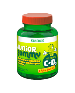 Vitamina C + D3 Junior Gummy, 20 comprimate gumate, Beres