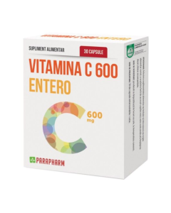 Vitamina C Entero 600mg, 30 capsule, Parapharm