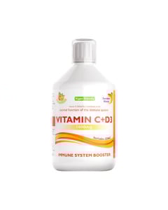 Vitamina C Lichida 1000 Mg + Vitamina D3 + Zinc, 500ml, Swedish Nutra