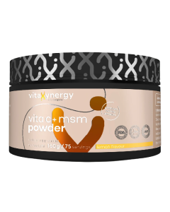 Vitamina C + MSM pudra cu aroma de lamaie, 150g, Vitaxynergy