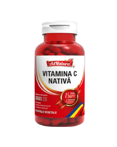 Vitamina C Nativa, 60 capsule, AdNatura