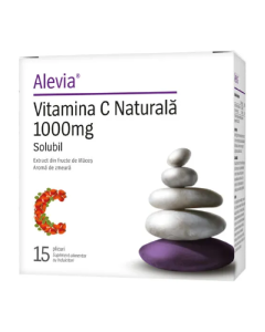 Alevia Vitamina C Naturala 1000mg, 15plicuri