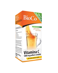 Vitamina C 1000mg pulbere solubilă, BioCo