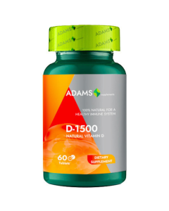 Vitamina D-1500, 60 tablete, Adams.