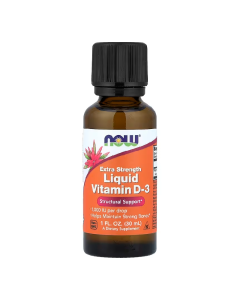 Vitamina D-3 Lichida Extra, 1000 UI/picatura, 30 ml, Now Foods
