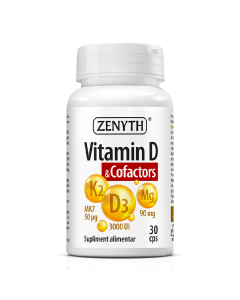 Vitamina D & Cofactors, 30 capsule, Zenyth