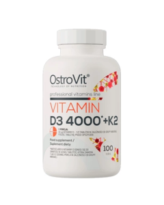 Vitamina D3 4000IU Si Vitamina K2, 100 tablete, OstroVit