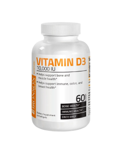 Vitamina D3, 10000 UI, 60 capsule, Bronson Laboratories