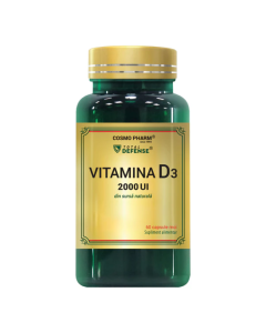 Vitamina D3 2000 UI, 60 capsule, Cosmo Pharm