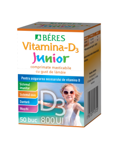 Beres Vitamina D3 Junior 800 UI, 50 comprimate