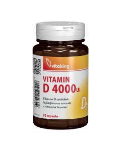 Vitamina D3, 4000UI, 90 capsule, Vitaking