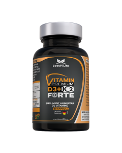 Vitamina D3+K2 Premium Forte (5000 UI), MGCaps®, 60 capsule vegetale, Boost4Life