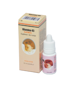 Picaturi cu Vitamina D3 Natural, 10 ml, Natural Pharmaceuticals
