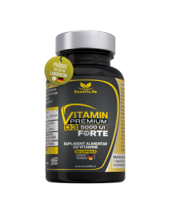Vitamina D3 Premium Forte 5000 UI, MGCaps®, 60 capsule vegetale, Boost4Life