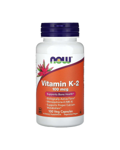 Vitamina K-2, 100 mcg, 100 capsule, Now Foods