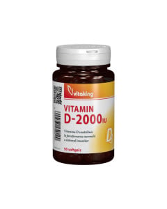 Vitamina D3 2000UI, 90 capsule moi, Vitaking