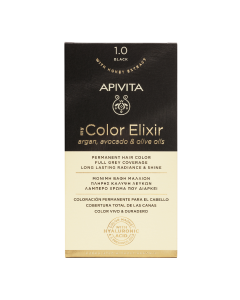 Vopsea de par My Color Elixir, Black N1.0, 155 ml, Apivita