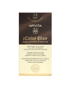 Vopsea de par My Color Elixir, Blonde Gold N7.3, 155 ml, Apivita