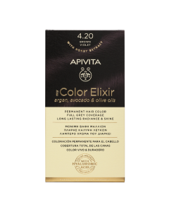Vopsea de par My Color Elixir, Brown Violet N4.2, 155 ml, Apivita