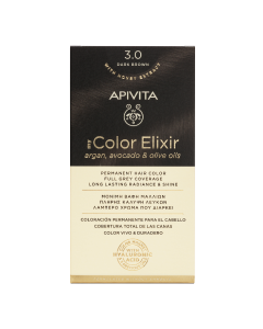 Vopsea de par My Color Elixir, Dark Brown N3.0, 155 ml, Apivita