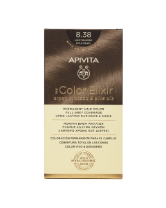 Vopsea de par My Color Elixir, Light Blonde Gold Pearl N8.38, 155 ml, Apivita