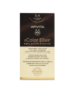 Vopsea de par My Color Elixir, Light Brown Copper N5.4, 155 ml, Apivita