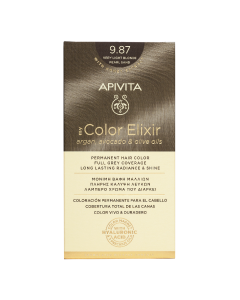 Vopsea de par My Color Elixir Very Light Blonde pearl Sand 9.87, 155 ml, Apivita