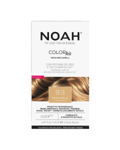 Vopsea de par naturala fara amoniac, 9.3 Blond California, Color kit, 140 ml, Noah