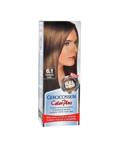 Vopsea de par Silk&Shine, 6.1 Castaniu Auriu, 50ml, Gerocossen