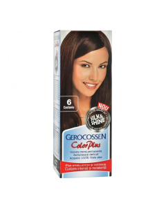 Vopsea de par Silk&Shine, 6 Castaniu, 50ml, Gerocossen