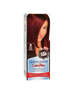Vopsea de par Silk&Shine, 8 Acaju Inchis, 50ml, Gerocossen