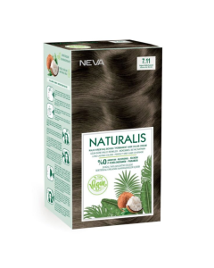 Vopsea de par Blond cenusiu, 7.11 Naturalis, 150ml, Neva
