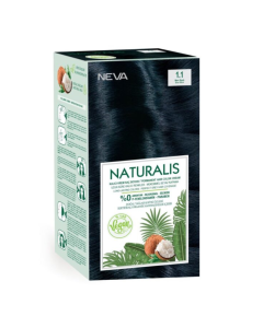 Vopsea de par Negru albastrui, 1.1 Naturalis, 150ml, Neva