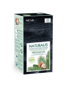 Vopsea de par Negru intens, 1.0 Naturalis, 150ml, Neva
