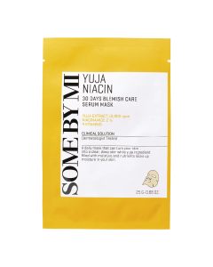 Masca de fata Yuja Niacin 30 Days Blemish Care Serum Mask, 25g,  Some By Mi