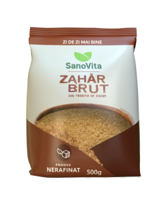 Zahar brut din trestie, 500g, Sanovita